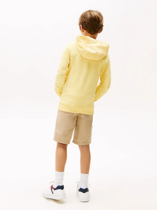 Back view of the Tommy Hilfiger boy's essential hoodie.