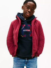 Closer look at the Tommy Hilfiger essential padded jacket.