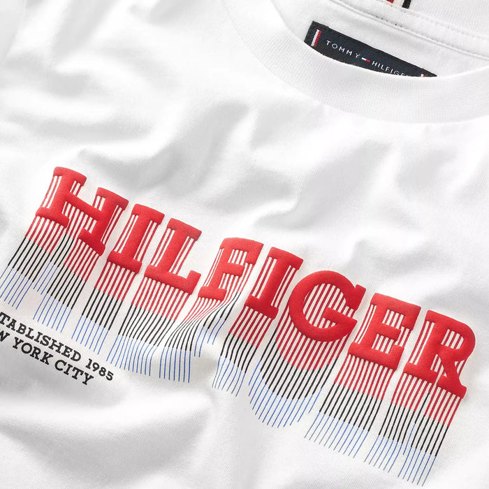 Closer look at the Tommy Hilfiger faded logo t-shirt.