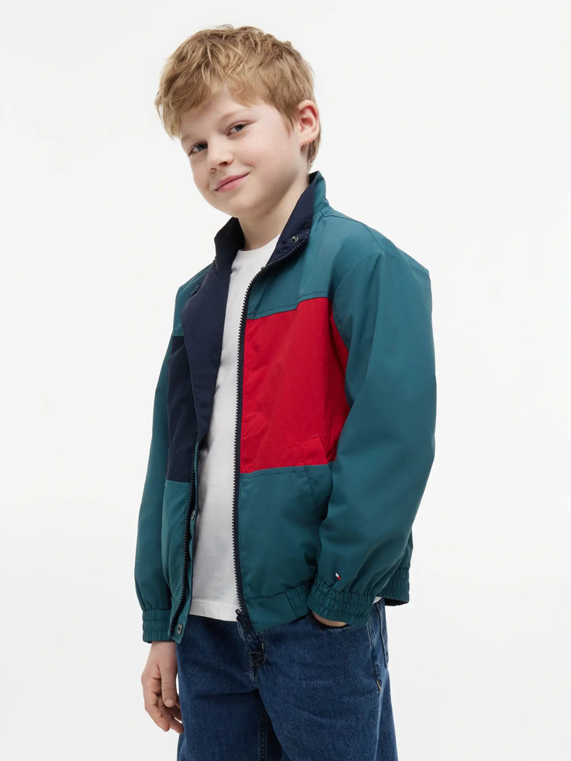 Colourblock side of the Tommy Hilfiger reversible jacket. 