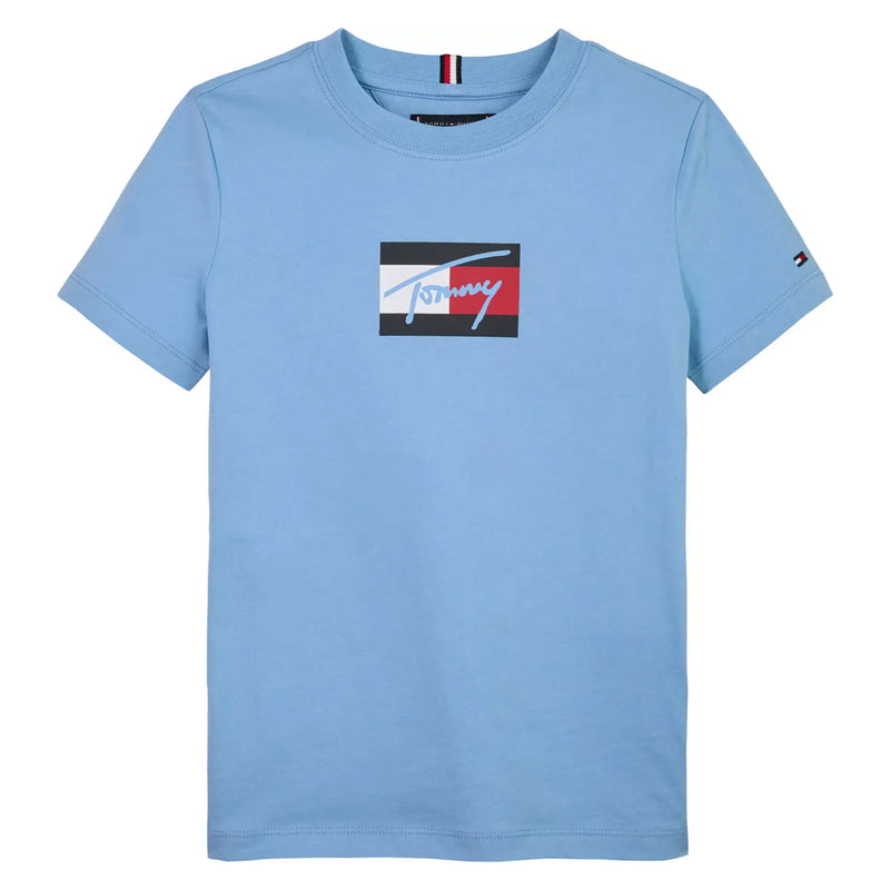 Tommy Hilfiger blue flag logo t-shirt - kb09725.
