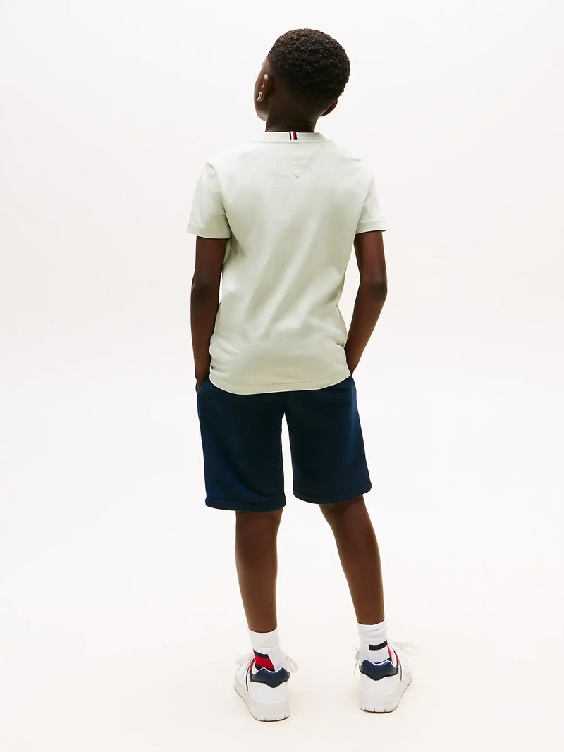 Back of the Tommy Hilfiger flag logo t-shirt.