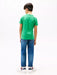 Back of the Tommy Hilfiger green flag t-shirt.