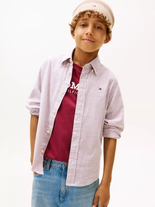 Closer view of the Tommy Hilfiger flex ithaca shirt.