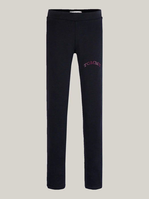 Tommy Hilfiger navy foil logo leggings - kg08227.