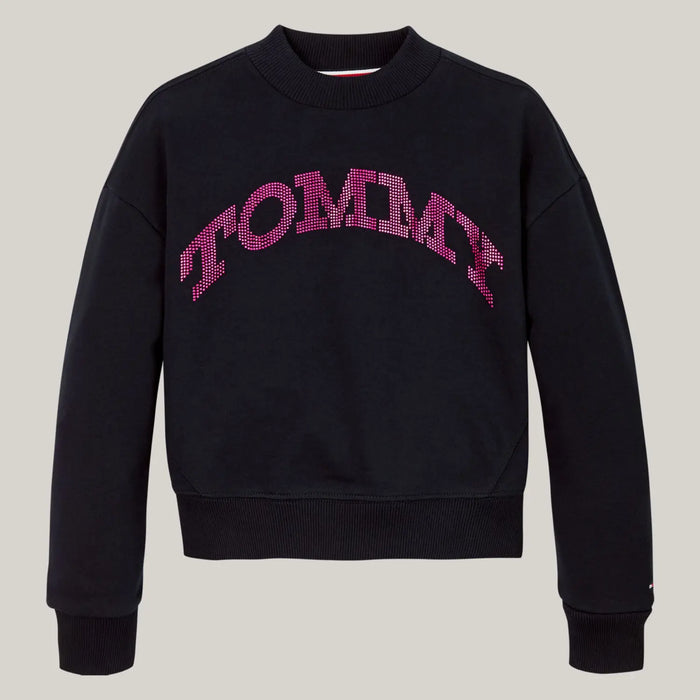 Tommy Hilfiger navy foil logo sweatshirt - kg08187.