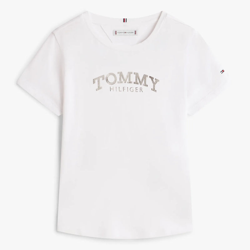 Tommy Hilfiger girl's foil logo t-shirt - kg08974.