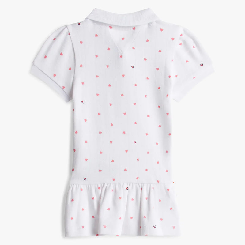 Back of the Tommy Hilfiger white hearts dress.