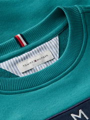 Closer look at the Tommy Hilfiger heritage flag sweatshirt.