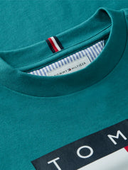 Closer view of the Tommy Hilfiger heritage flag t-shirt.