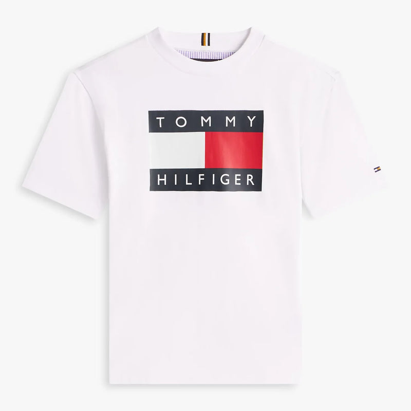 Tommy Hilfiger white heritage flag t-shirt - kb10340.