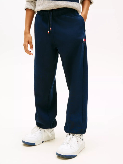 Closer look at the Tommy Hilfiger heritage flag track bottoms.