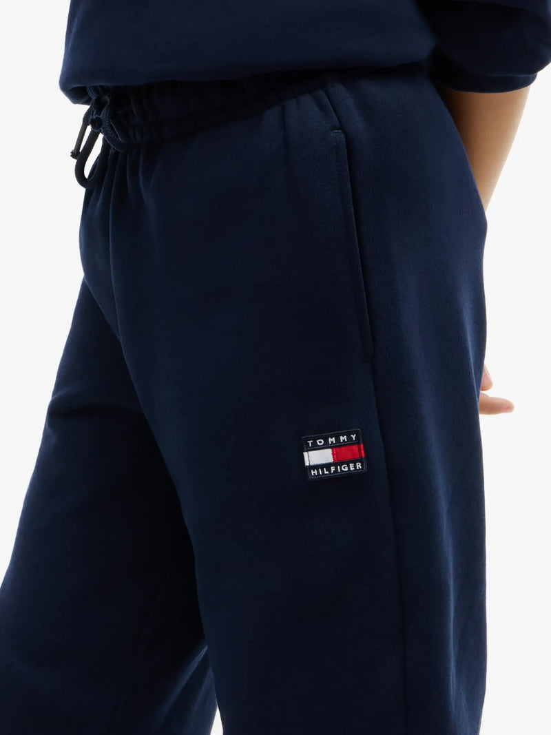 Closer view of the Tommy Hilfiger heritage track bottoms.