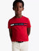 Tommy Hilfiger insert t-shirt with embroidered panel.