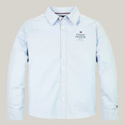 Tommy Hilfiger boy's blue logo shirt - kb09265.