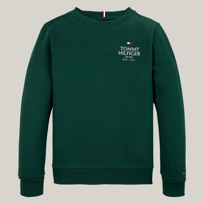 Tommy Hilfiger green logo sweatshirt - kb09194.