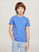 Boy wearing the Tommy Hilfiger logo t-shirt.