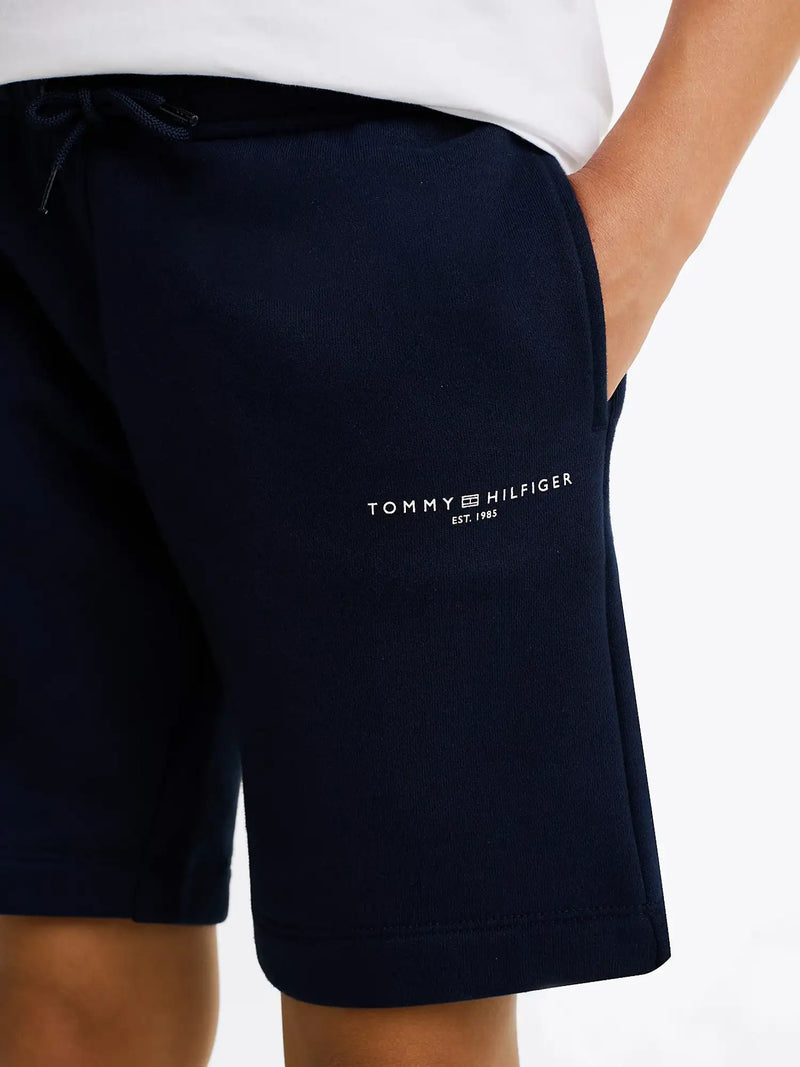 Tommy Hilfiger Logo Track Shorts - Navy