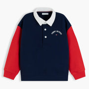 Tommy Hilfiger boy's long sleeve rugby shirt - ks00809.