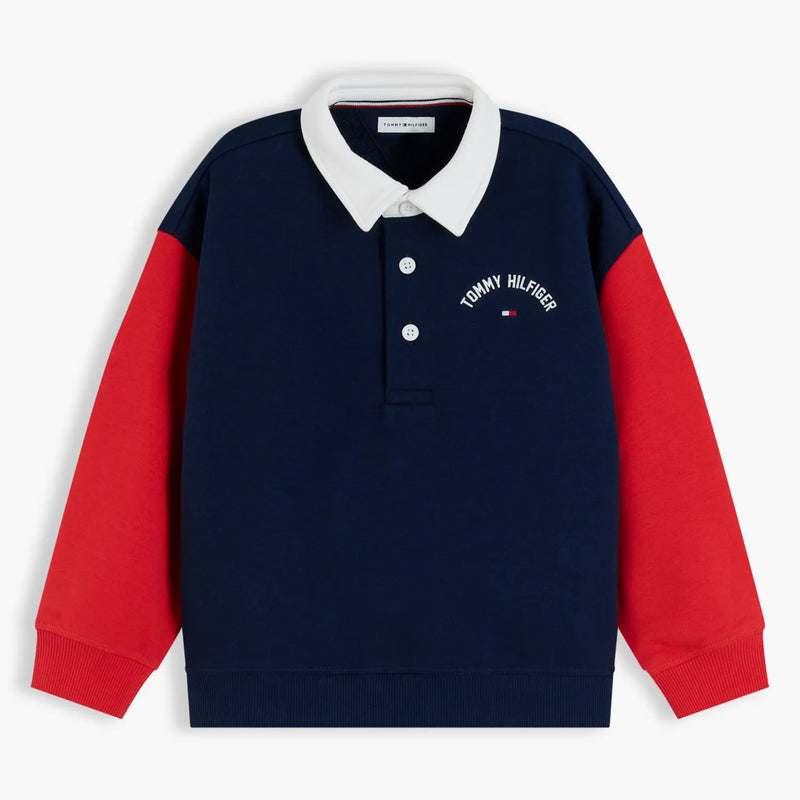 Tommy Hilfiger boy's long sleeve rugby shirt - ks00809.