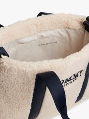 Closer look inside the Tommy Hilfiger monotype bag.