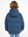 Back view of the Tommy Hilfiger monotype puffer jacket.