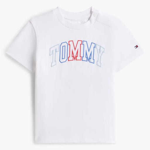 Tommy Hilfiger white outline logo t-shirt - kn02354.