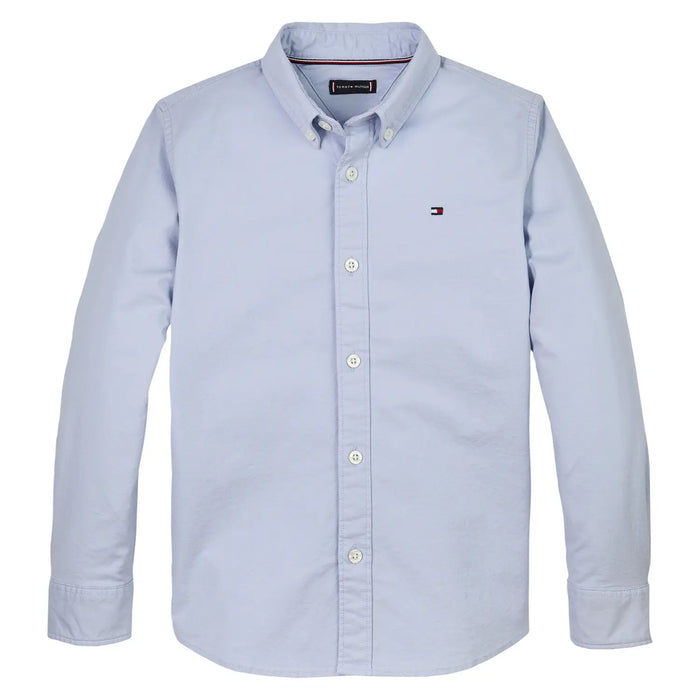 Tommy Hilfiger boy's blue oxford shirt - kb08728.