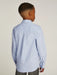 Back view of the Tommy Hilfiger blue oxford shirt.