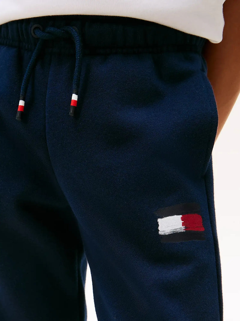 Tommy Hilfiger Painted Logo Joggers - Navy