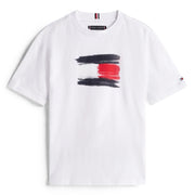 Tommy Hilfiger white painted logo t-shirt - kb10111.