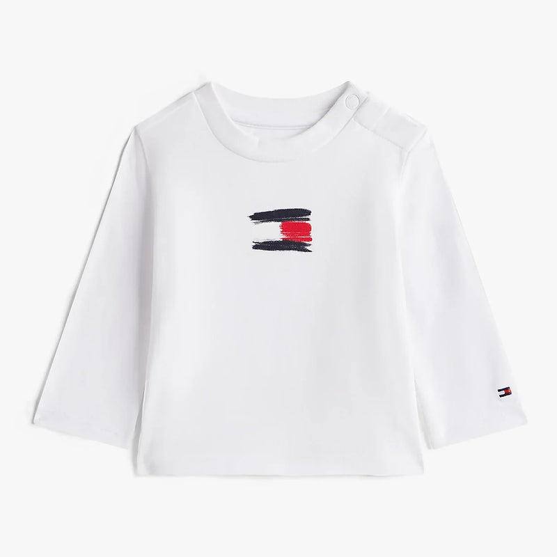 Tommy Hilfiger baby boy's painted logo t-shirt - kn02128.