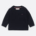 Tommy Hilfiger navy ribbed sweater - kn01962.