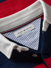 Tommy Hilfiger rugby shirt with contrasting white collar.