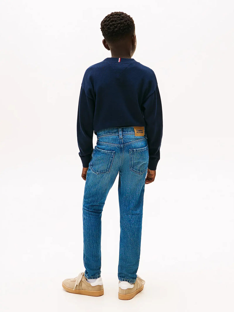 Back of the Tommy Hilfiger scanton y jeans.