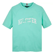 Tommy Hilfiger green script logo t-shirt - kb09726.