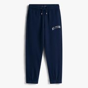 Tommy Hilfiger navy script logo track bottoms - kb09695.