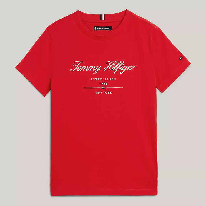 Tommy Hilfiger Script T-Shirt - Red