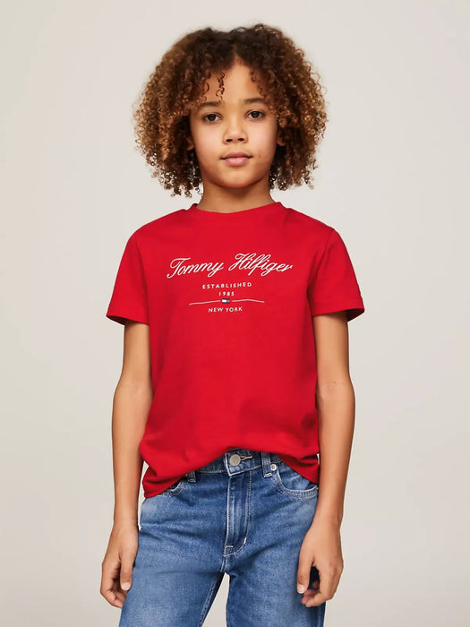 Tommy Hilfiger Script T-Shirt - Red