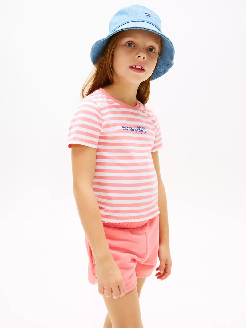 Closer view of the Tommy Hilfiger shorts set.