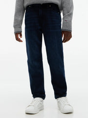 Closer view of the Tommy Hilfiger straight leg jeans.
