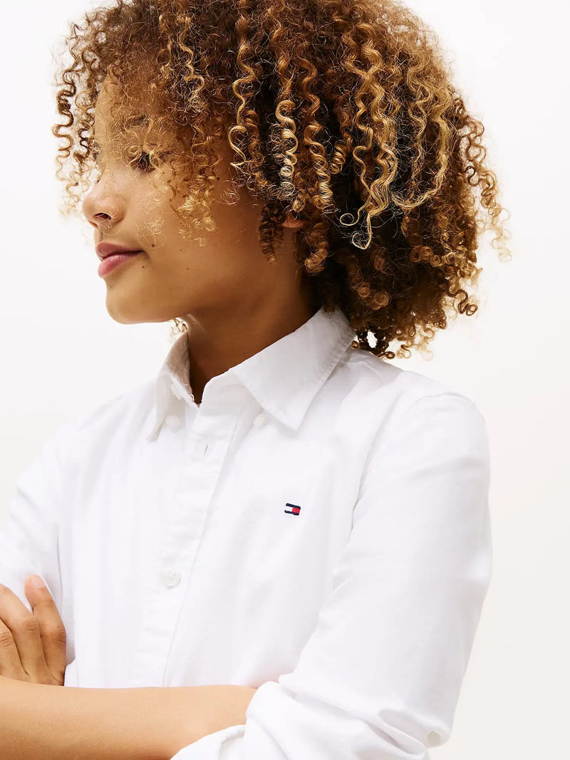 Tommy Hilfiger Stretch Oxford Shirt - White