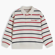 Tommy Hilfiger boy's striped rugby shirt - ks00846.