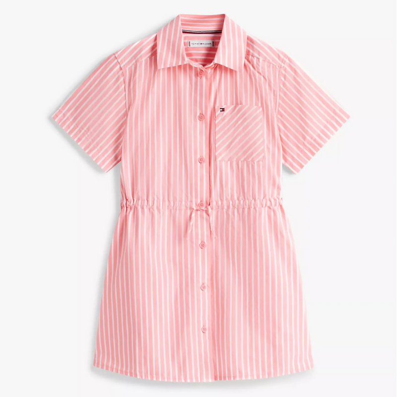 Tommy Hilfiger girl's striped shirt dress - kg09372.