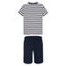 Back view of the Tommy Hilfiger boy's striped shorts set.