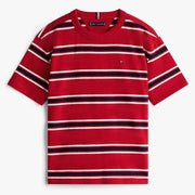Tommy Hilfiger red stripe striped t-shirt - kb09997.