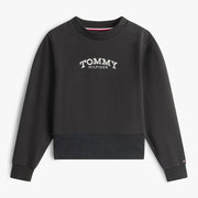 Tommy Hilfiger girls' black sweatshirt.