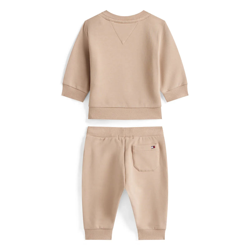 Rear view of the Tommy Hilfiger baby boy's tracksuit.