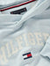 Closer look at the Tommy Hilfiger varsity hoodie.