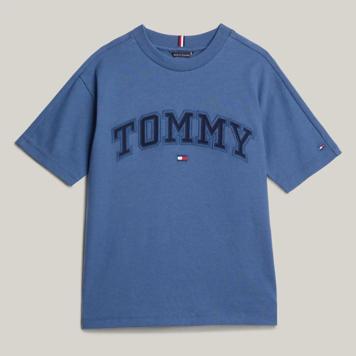 Tommy Hilfiger blue varsity t-shirt - kb08666.